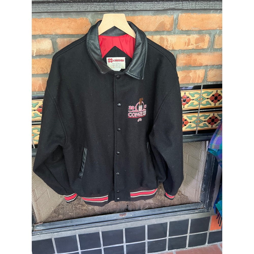 Vintage Handsome Bomber Jacket Chore Coat Rancher Cowboy Horse Champion Jacket